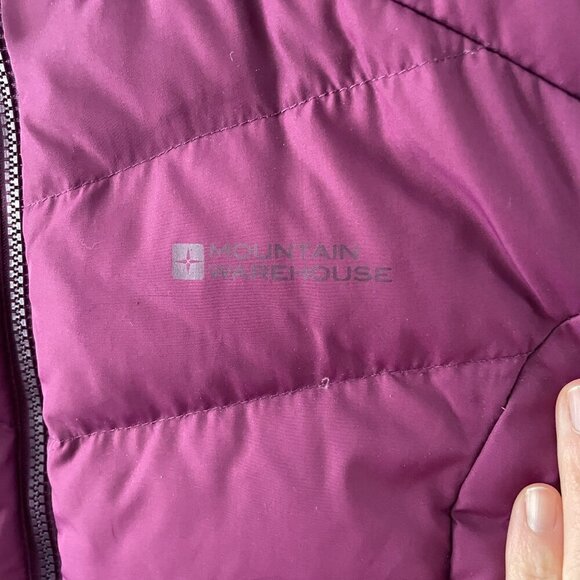 Mountain Warehouse Zip Up Down Filled Outdoor Casual Puffer Vest Purple 8 - Picture 8 of 13